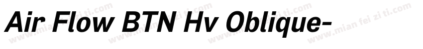 Air Flow BTN Hv Oblique字体转换